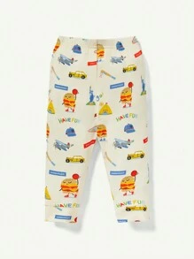 Cozy Pixies Baby Girl Cartoon Graphic Long Sleeve Top & Pants PJ Set