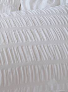 1 chiếc vỏ gối ren 100% polyester, nhẹ nhàng và thanh lịch, mềm mại như mây, không kèm ruột gối, thích hợp cho mùa cưới lãng mạn, trang trí phòng ngủ. - trắng - Xem 6