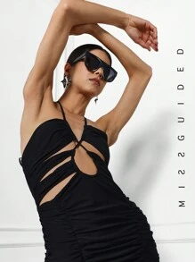 MISSGUIDED Vestido mini ajustado con recortes