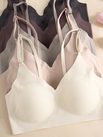 Women Wireless Bra (5pcs/Pack), No Wire Bra Set