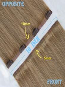 Seamless Clip Ins Volumizer 55g 1pc 27# Caramel Brown 100% HQ Cuticle Aligne Remy Human Hair Seamless PU Clip Ins Extensions Hair Extensions