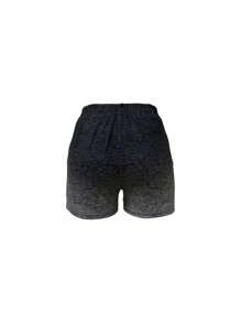 New Spring And Summer Fashionable And Sexy Gradient Sports Shorts For Women, European And American Street Style - Black and White - View 2