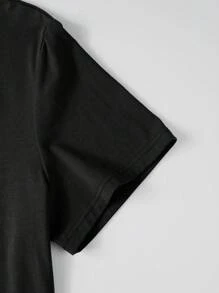 Manfinity Homme Camiseta polo de verano para hombre, manga corta con cuello de pie y unicolor para uso casual