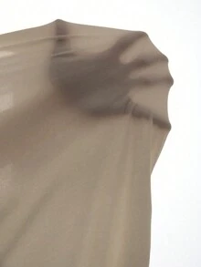 SHEIN Unity Top corto de verano de ajuste slim en unicolor, estilo casual - Albaricoque - Ver 6