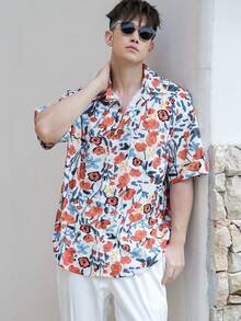 DAZY Men Summer Beach Floral Print Shirt - Multicolor - View 7