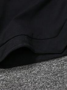SHEIN Summer Young Boy Casual Letter Print Bow Bermuda Shorts