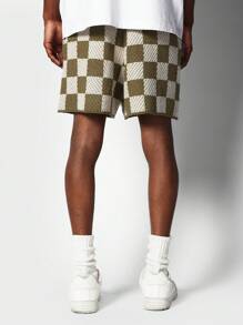 SUMWON Drop Crotch Crochet Knit Short - Multicolor - View 4