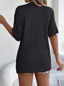 Spring Summer Leisure Solid Color Hollow Knitted Cardigan Sunscreen Shirt