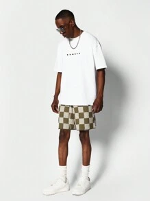 SUMWON Drop Crotch Crochet Knit Short - Multicolor - View 3