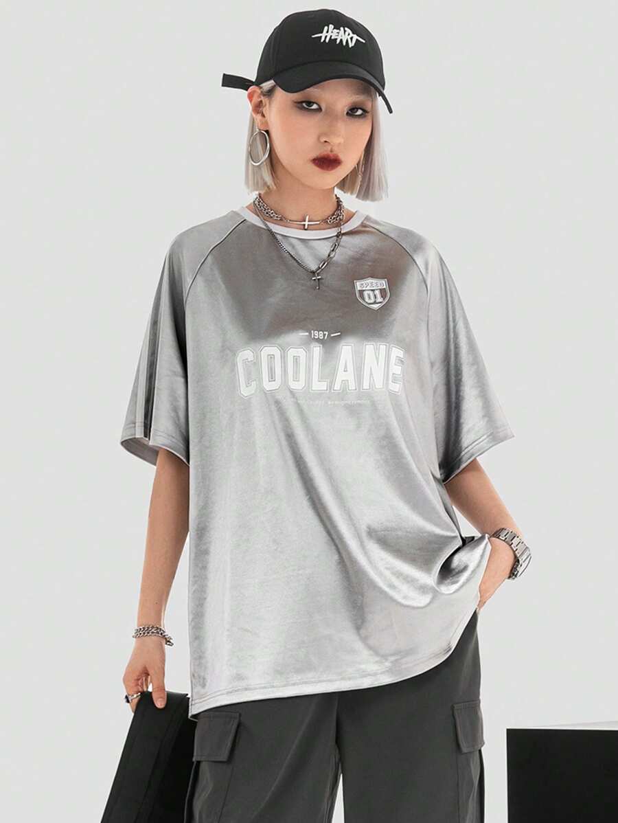 Coolane 休闲宽松字母印花短袖T恤