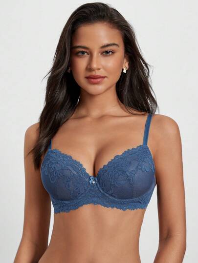 Women's Lace Bra With Underwire Lingerie