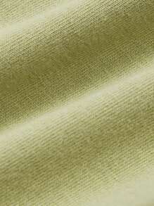 Cozy Pixies 新生兒字母圖案連體衣和運動褲睡衣套裝 - 青檸色 - 查看 7