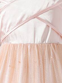 SHEIN Vestido Casual de Malha para Menina Pré-Adolescente