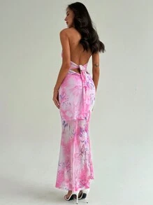 Aloruh Đầm Bodycon Hoa Hở Lưng Cho Những Buổi Hẹn Hò Lãng Mạn - Nhiều màu - Xem 3