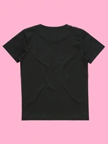 INAWLY Y2K Style Fish Print Women Summer Casual Short Sleeve T-Shirt With Round Neck