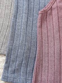 Bộ áo liền quần thoáng khí dễ thương cho cô gái trẻ có nơ, 3 món trong một bộ - Nhiều màu - Xem 6