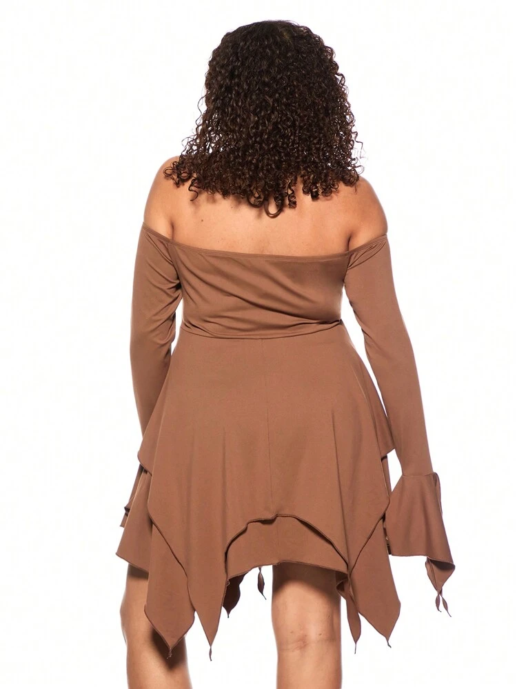 Summer Y2K Punk Style Plus Size Women Dress With Elasticity