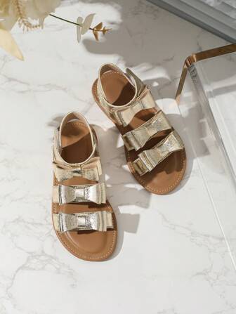 Bowknot Open-Toe Girls' Sandals, Fashionable Soft Bottom Shoes For Big Kids And Children Girls In Summer(New Arrival)