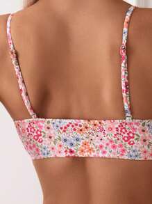 Swim Mod Two-Piece Bikini Set, Random Print, White Lace, Copyright Purchased,Summer Beach - Multicolor - View 4