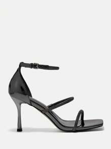 CUCCOO BIZCHIC 女款時尚深灰高跟涼鞋 - 深灰色 - 查看 3