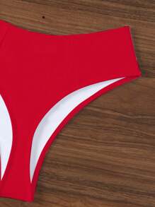 Swim Basics 2025 女士纯色性感比基尼泳裤 夏季