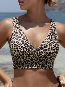 Swim Vcay 女士泳衣上衣，印花图案（随机搭配）夏季