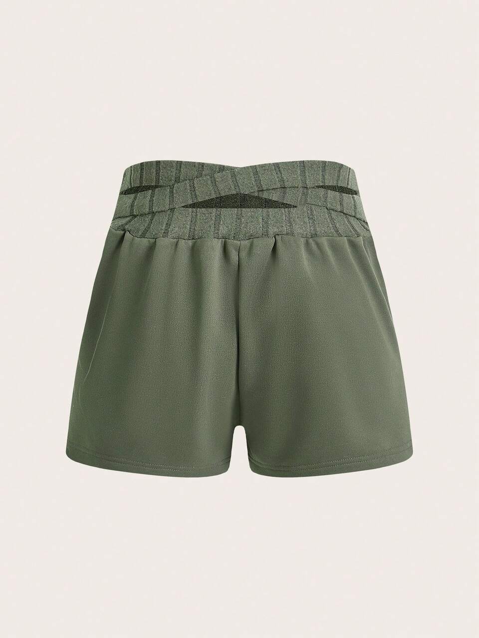 Summer Solid Color Wide Waist Slim Fit Sports Shorts