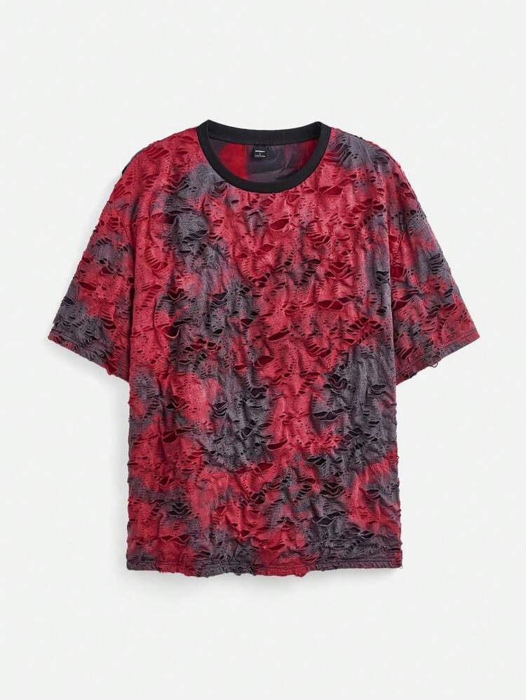 Men Round Neck Casual Daily Wear Short Sleeve T-Shirt For Spring And Summer