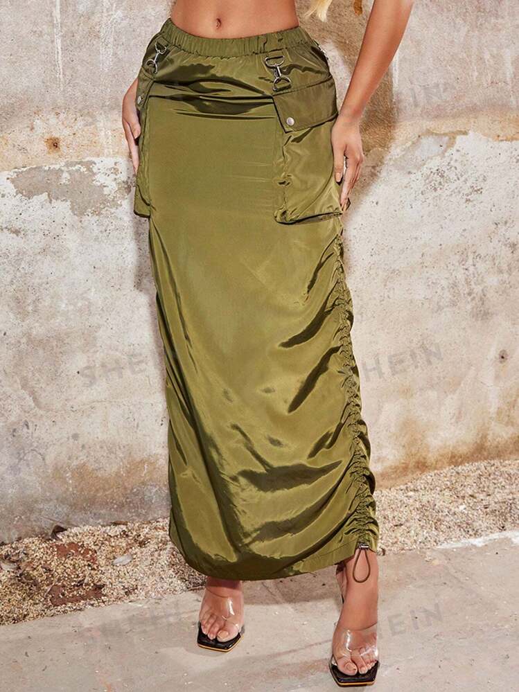 Drawstring skirt 3d outlet