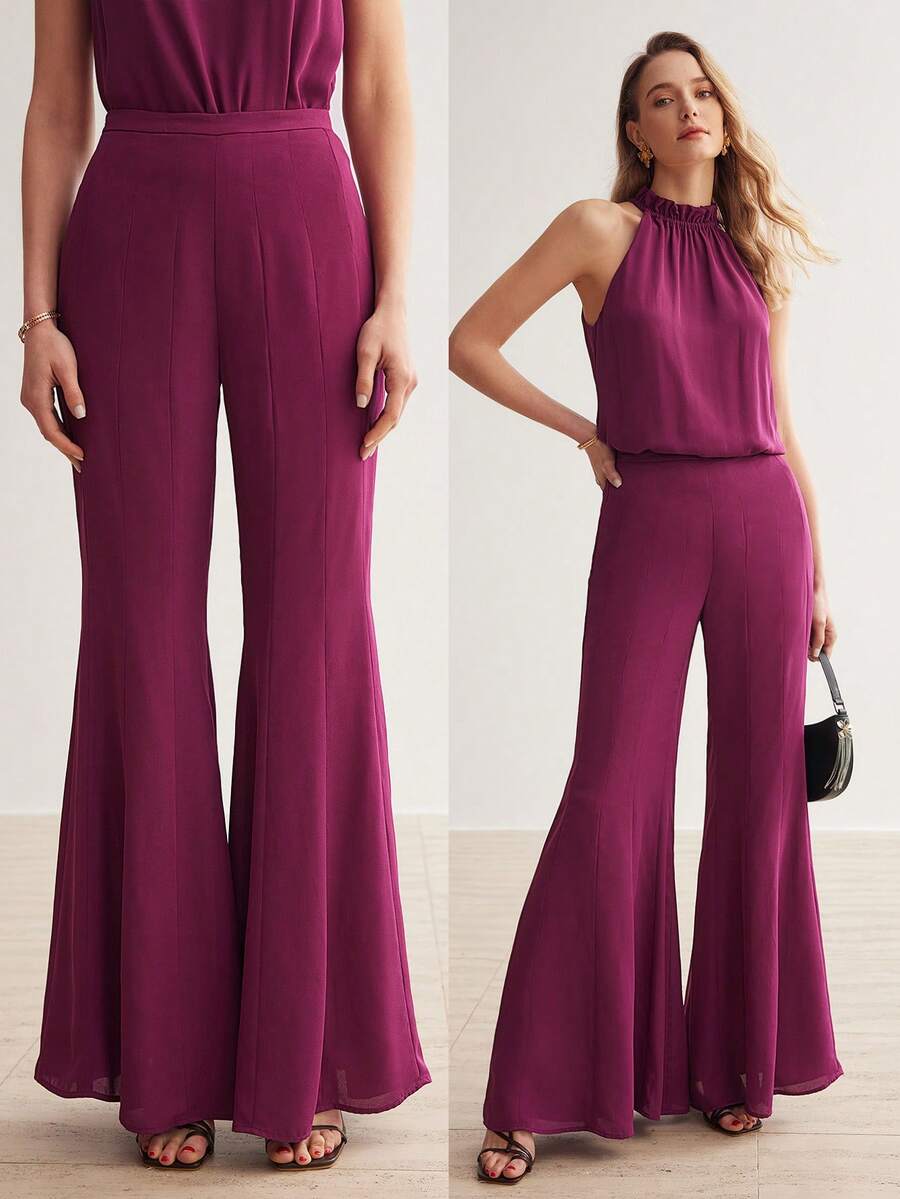 MOTF PREMIUM SOLID FLARE LEG PANTS