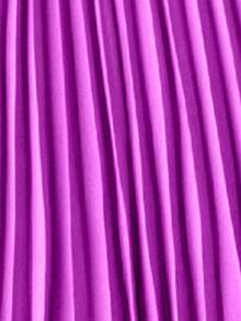 Celure Đầm mùa hè thanh lịch dành cho nữ cỡ lớn, màu trơn, cổ chữ V xếp lớp, tay áo loe, viền bèo nhún. - Màu tím - Xem 4