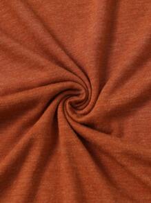 INAWLY 女式夏季月亮和花朵图案短袖 T 恤，休闲图案 T 恤女式上衣 - 亮橙色 - 查看 3