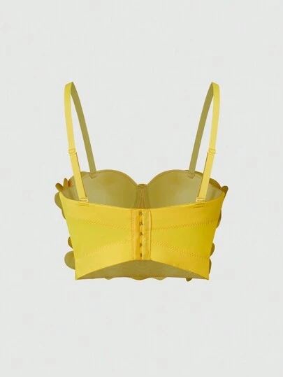 EgrlEra Women Summer Elegant Camisole Top With 3D Flower Decoration Y2K 