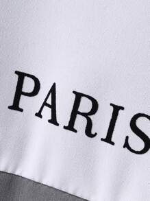 Manfinity Homme 男士夏季休閒字母印花彩色拼接短袖襯衫和短褲套裝