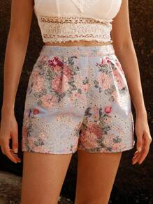 Anewsta Mujer elegante y a la moda, pantalones cortos dulces con estampado para uso casual diario