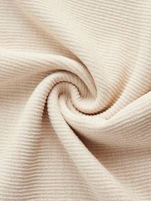 SHEIN X SAMADHI SHEIN Unity Women's One Shoulder Cut Out Cropped Top - Apricot - View 4