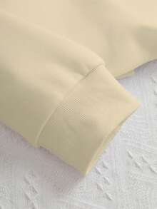 Calvaya Áo len nữ leo núi cỡ lớn Plus Size - Màu be - Xem 4