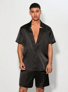 Manfinity VCAY Men Woven Casual Shirt 2pcs/Set