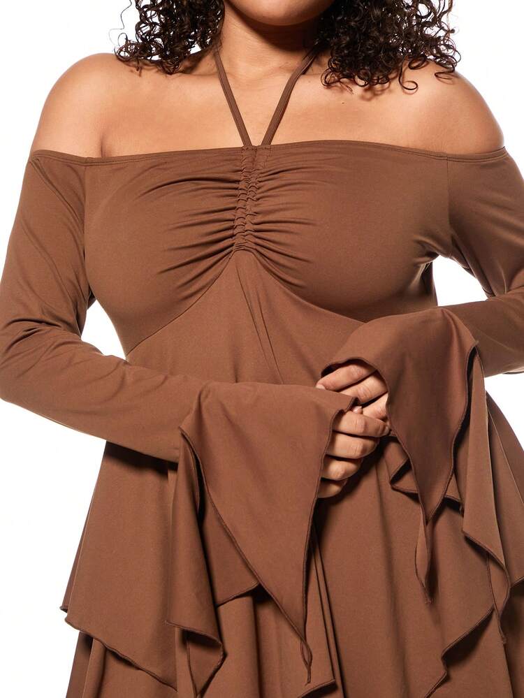 Summer Y2K Punk Style Plus Size Women Dress With Elasticity