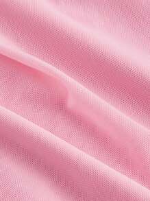 SHEIN MOD Vestido ajustado para mujer con diseño de mariposa rosa, hombros descubiertos y bajo envolvente, vestidos midi para mujer, vestidos de graduación, vestidos para damas de honor - Rosa - Ver 4