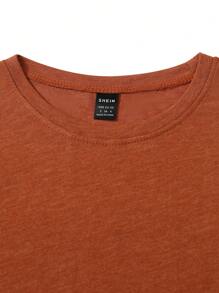 INAWLY 女式夏季月亮和花朵图案短袖 T 恤，休闲图案 T 恤女式上衣 - 亮橙色 - 查看 4