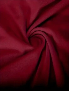 Plus Size Twist Front Top Casual V Neck Short Sleeve Top T-Shirt - Burgundy - View 3