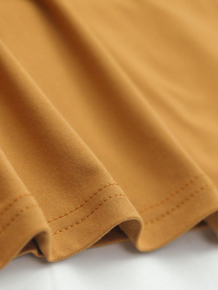 Calvaya Áo thun ngắn tay mùa hè in hình xương rồng cỡ lớn - Màu vàng - Xem 3