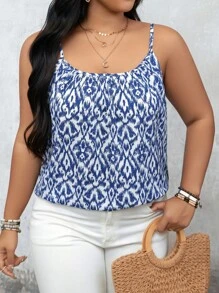 Camisolas y camisetas para mujeres de talla grande - Azul - Ver 1
