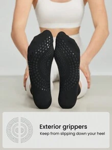 GLOWMODE 3 perechi de șosete Walk A Mile Soft Ventilated Mesh Grip Studio Antrenament zilnic