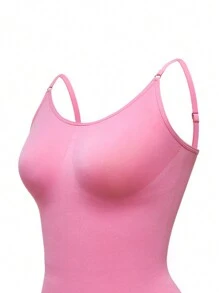 SHEIN Shape Body de mujer entallado de unicolor con tirantes finos