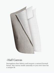 AKNOTIC Business Casual Veste de costume d"affaires en lin tissé pour hommes à bouton unique (Gilet intérieur non inclus)