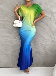 Chiquease Random Floral Pattern Women Simple Dress