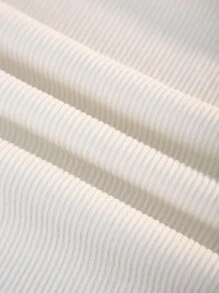 Manfinity Fever City Men Fashion Solid Color Off-Shoulder Slim Fit Long Sleeve Sweater - White - View 5