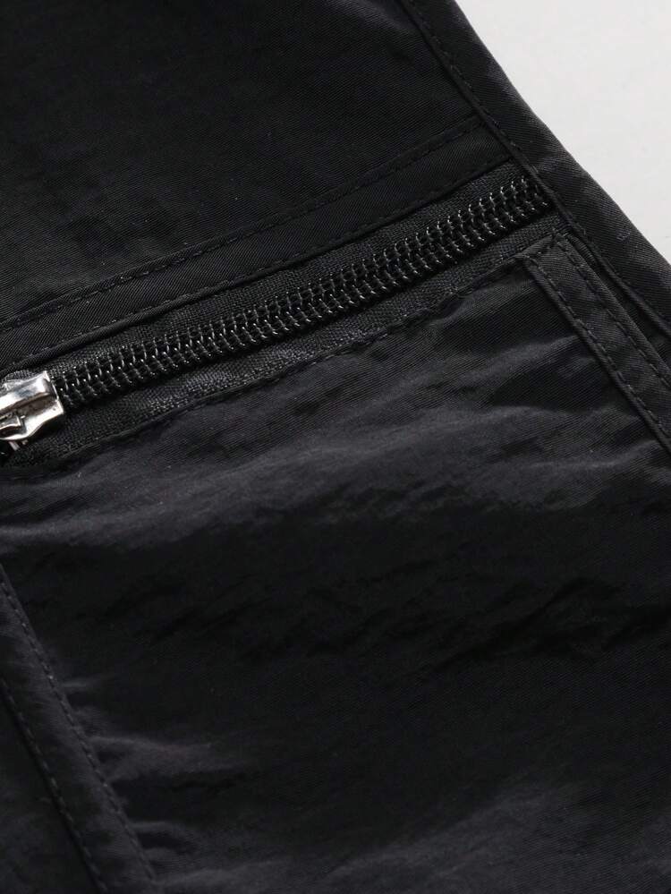 Men Zipper Detail V-Neck Sleeveless Casual Vest, Old Money Style